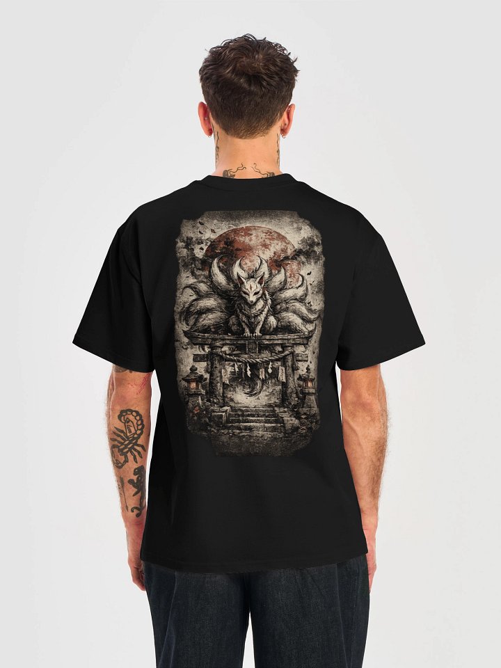 Nine-Tailed Kitsune – Japanese Fox Oversized Graphic T-Shirt | Mythology Streetwear product image (2)