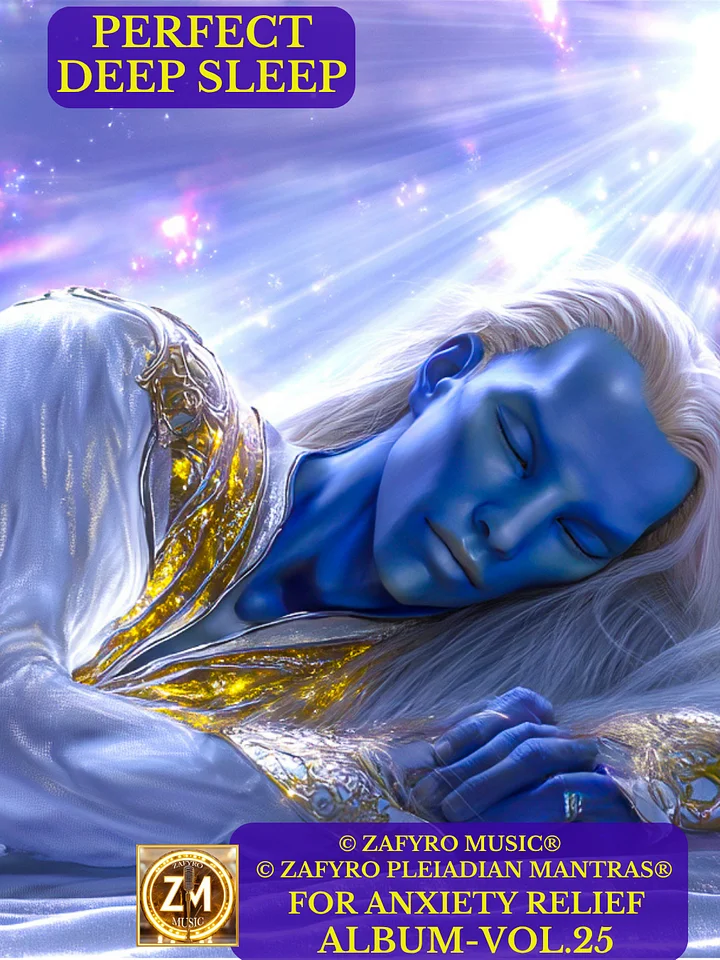 ÁLBUM - VOL. 25 (MUSIC) - PERFECT DEEP SLEEP(© ZAFYRO PLEIADIAN MANTRAS®) FOR ANXIETY RELIEF - BINAURAL FREQUENCIES product image (1)