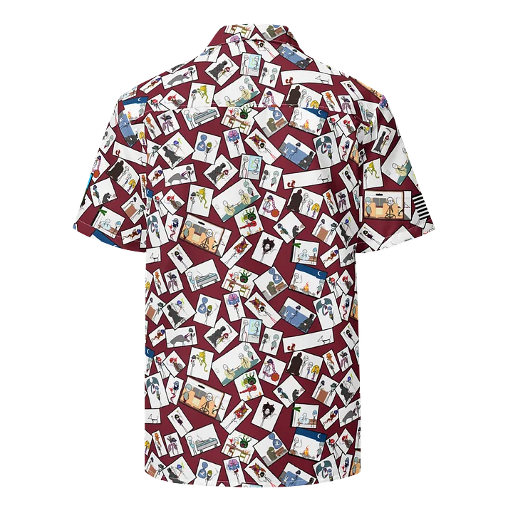 Sticks & Demons Hawaiian Shirt DkRed product image (2)