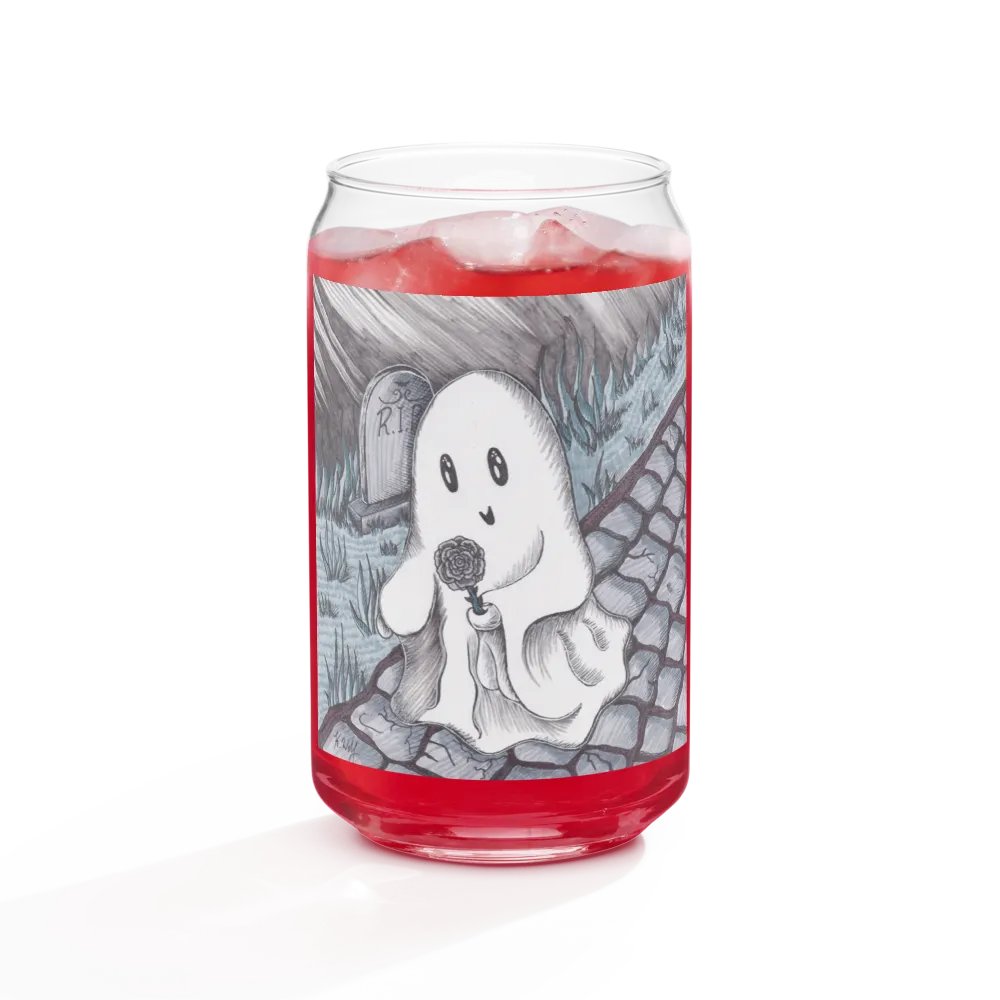 Rose Ghost can-shaped glass product image (9)