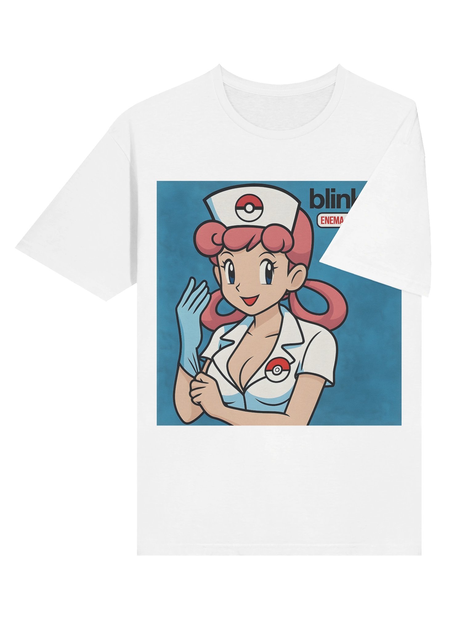 Nurse Joy × Blink-182 – Enema of the State Parody Tee product image (6)