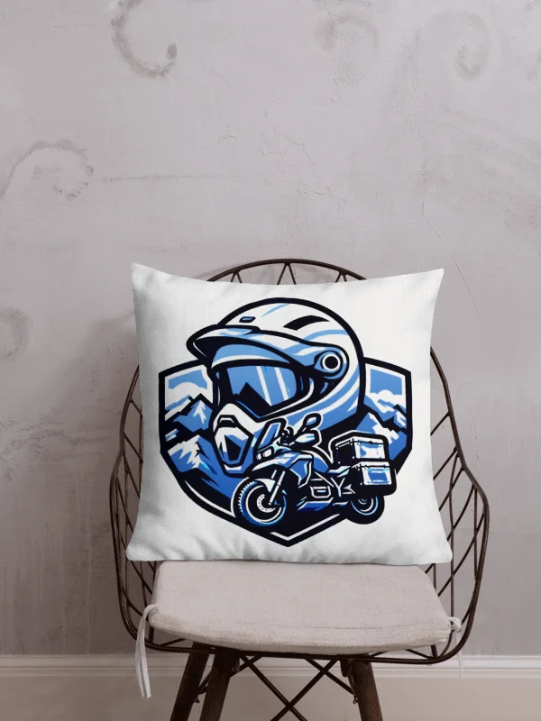 Adventure Motorcycle Helmet Premium Pillow | Ai Design cross continental touring product image (1)