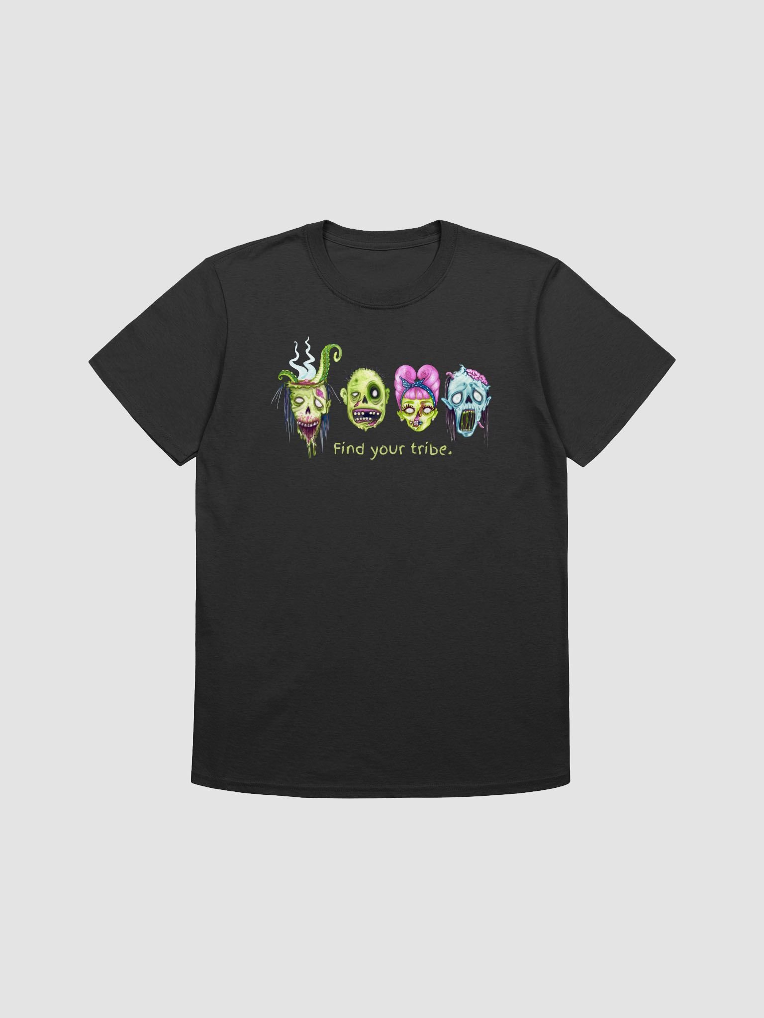 Find Your Tribe Zombie Heads T-Shirt product image (3)