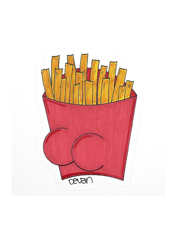 Butts: Fries Sticker product image (1)