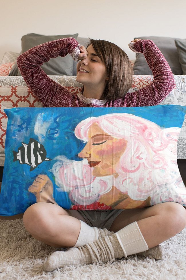 Mermaid Pillows & Blankets