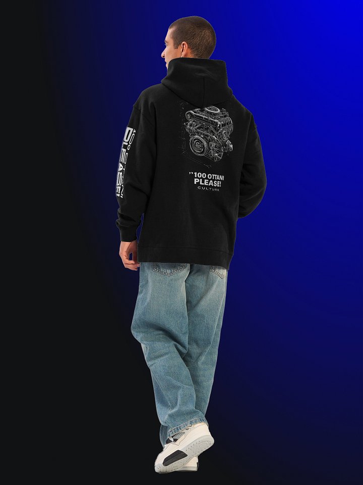100 Ottani Please!™ Premium Oversized Racing Streetwear Hoodie | Afterburn Edition product image (2)