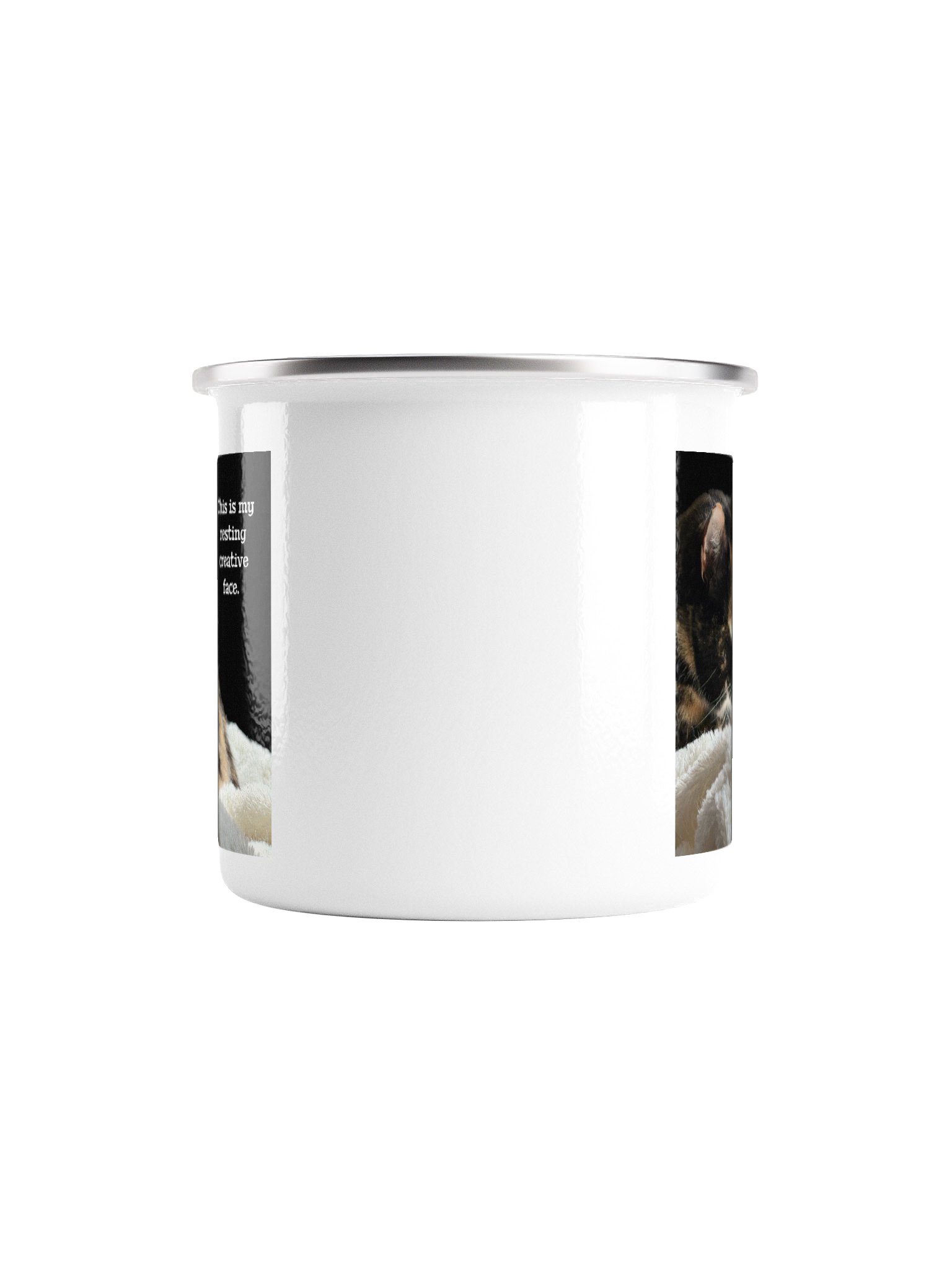 This is my resting creative face. silver rim mug product image (2)
