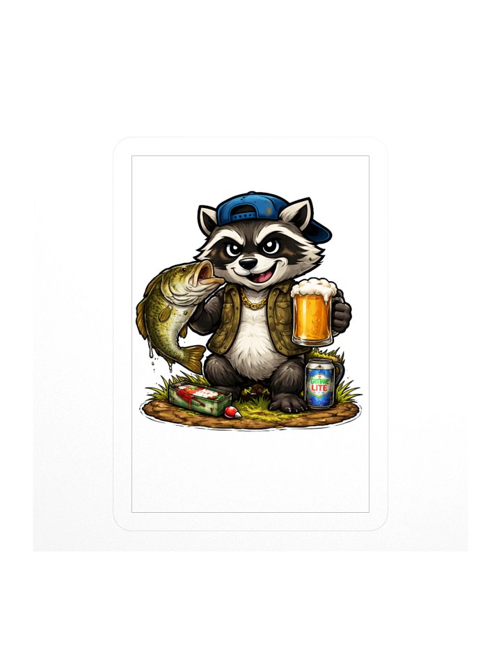 trashy the racoon fishing day product image (1)