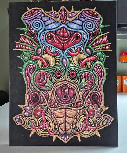 Done some art... it's art, innit. It's organic, but unrecognisable as something alive... or something... it's art, innit.