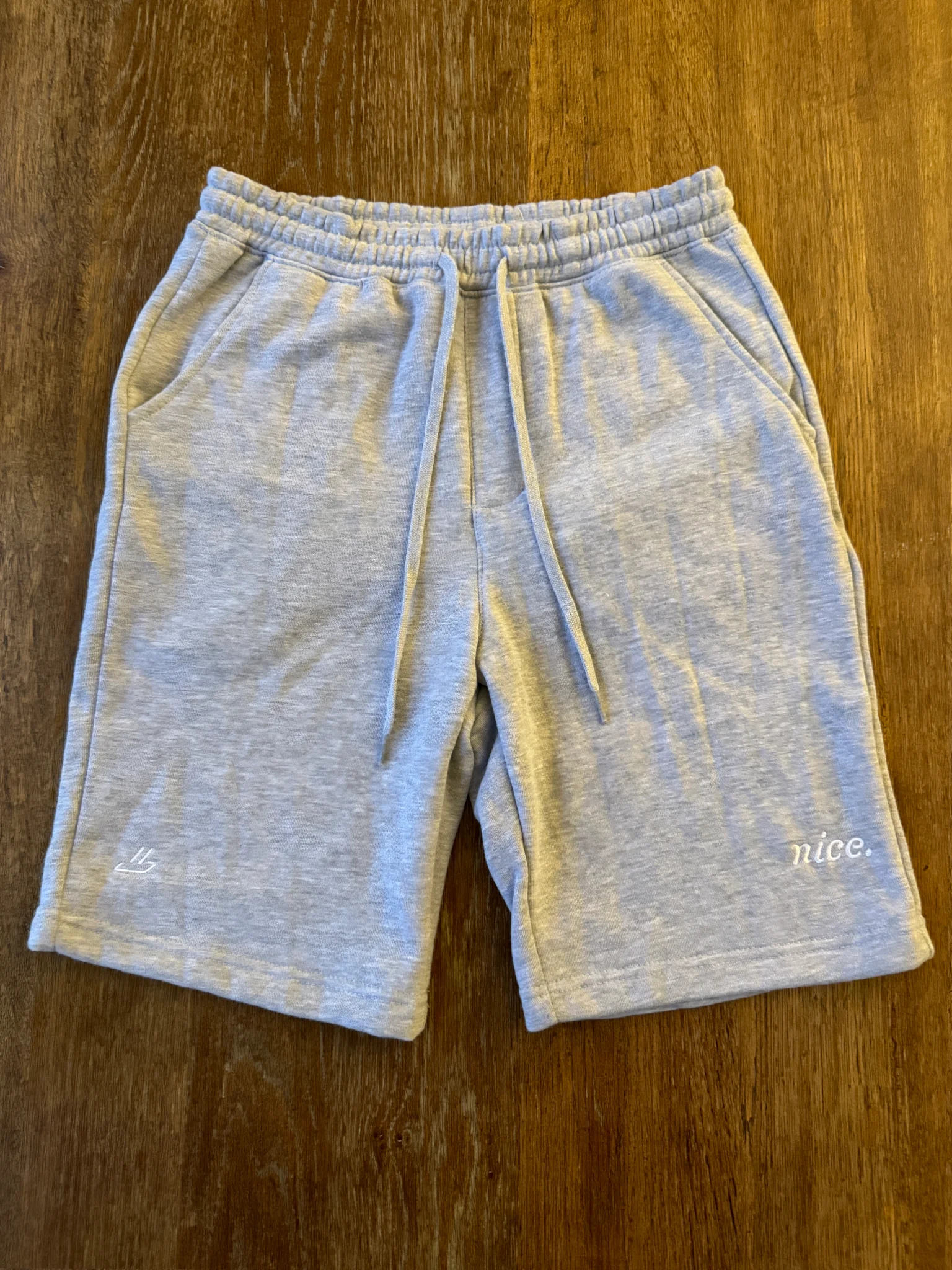 Nice. Embroidered Sweatshorts (Grey) product image (1)
