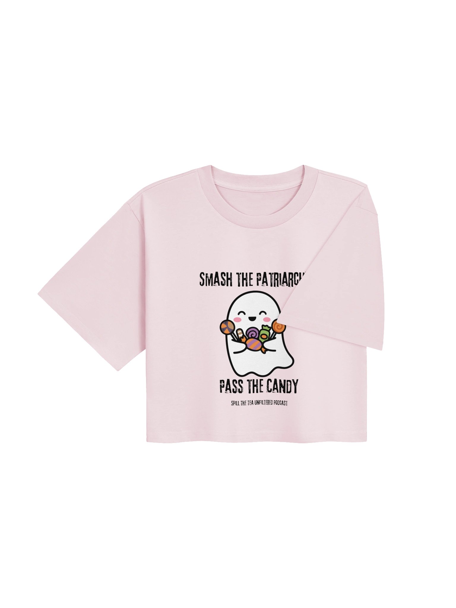 Smashing the Patriarchy Ghost Crop Tee product image (4)