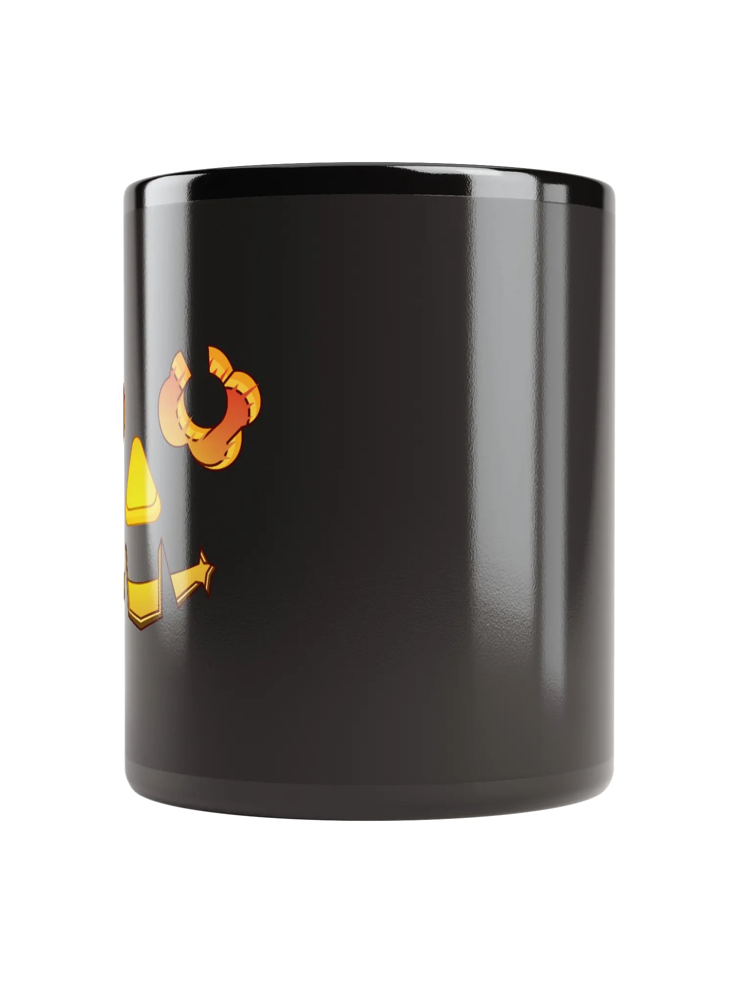 Flame face - Black mug product image (3)