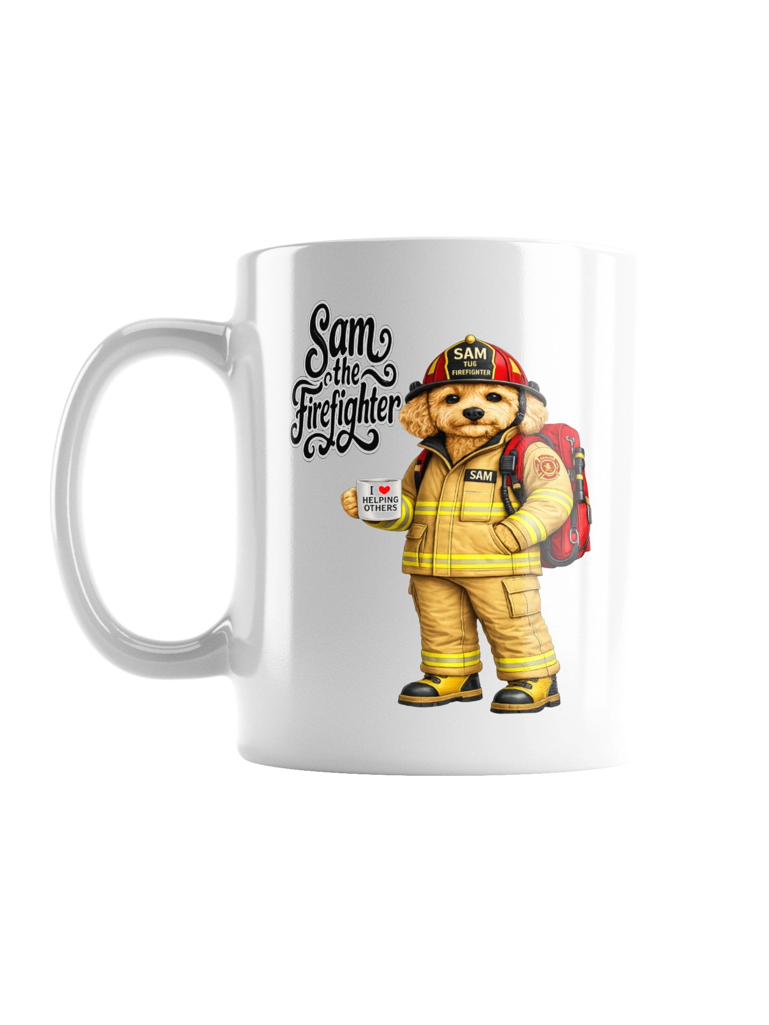 Sam the Firefighter Dog Mug product image (1)