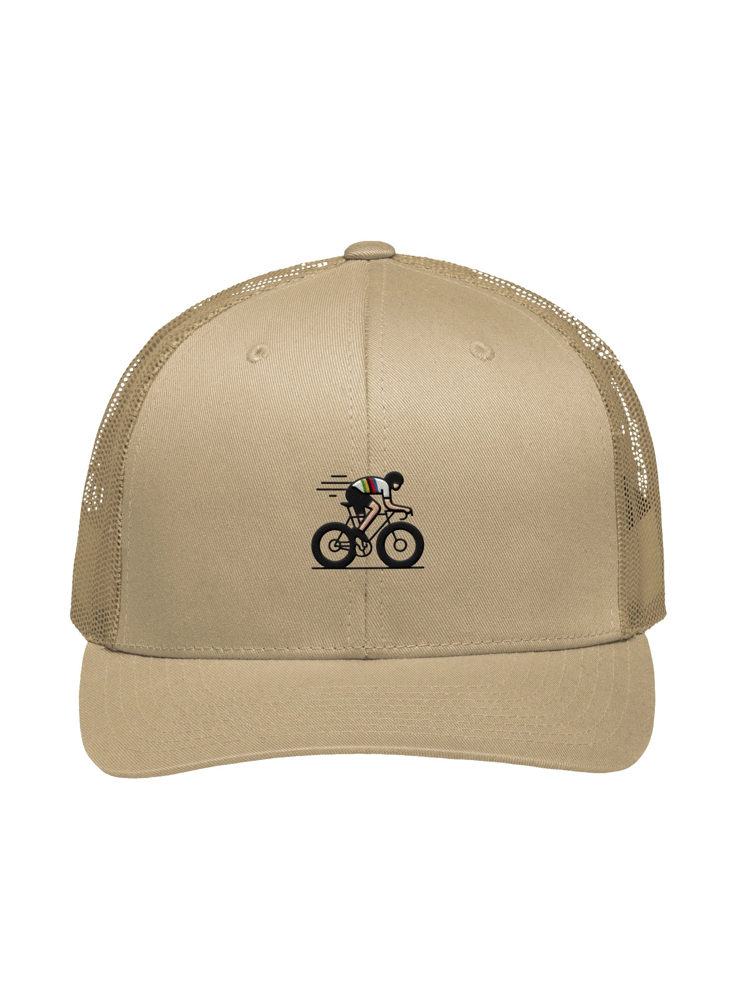 "The Rainbow Jersey Dream" Trucker Cap – World Champion Cyclist Print product image (1)