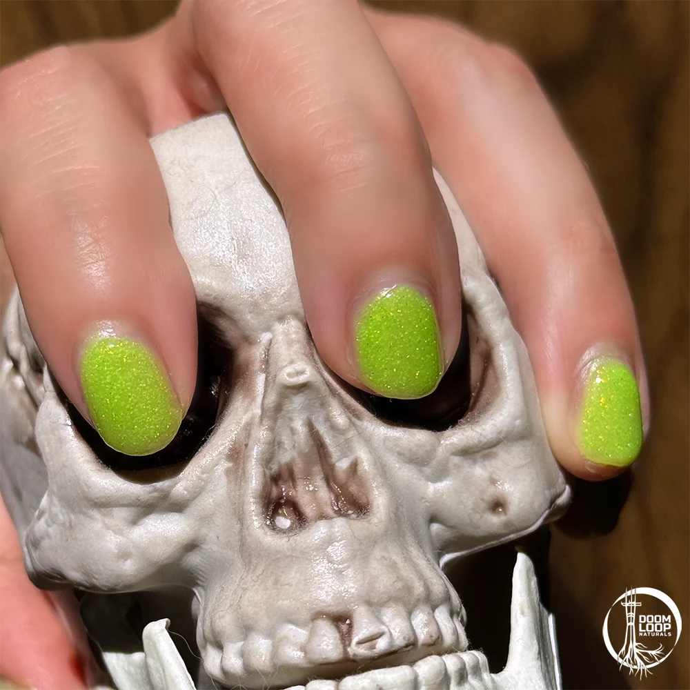 NO THANKS I ALREADY ATE - Neon Yellow-Green Glow-In-The-Dark Jelly Nail Polish product image (6)