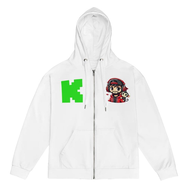 RobbinHudz Zip Hoodie White product image (1)