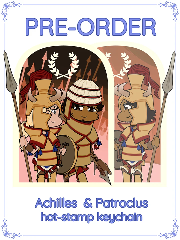 [PRE-ORDER] Achilles and Patroclus | Double-Sided Acrylic Keychain product image (1)
