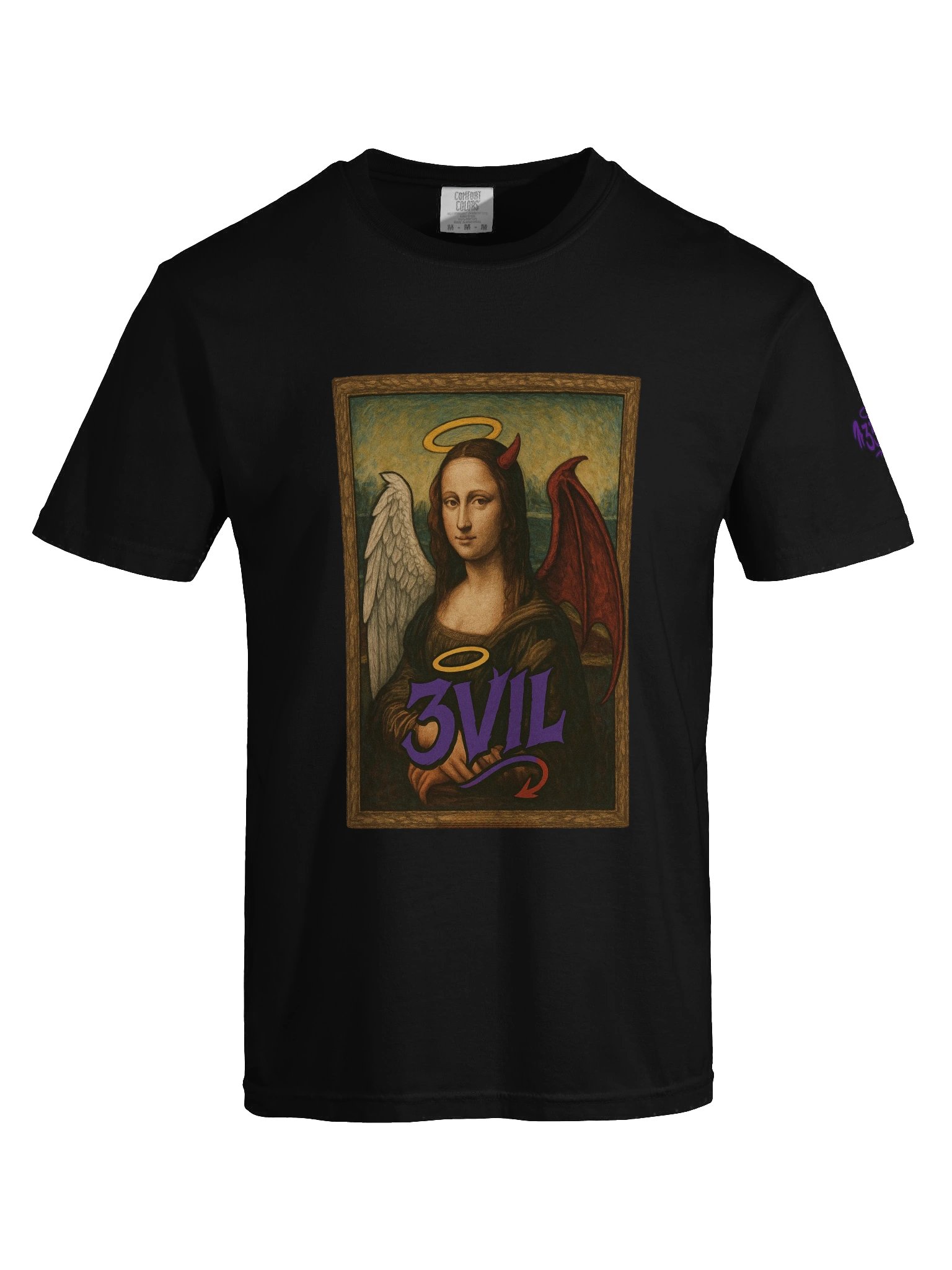 3ViL Mona Lisa Unisex T-Shirt product image (5)