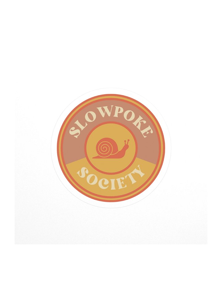 Slowpoke Society 4x4 Vinyl Sticker product image (1)