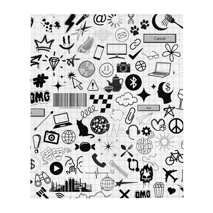 TheeMlle'N'Chill - All Over Print Blanket Throw product image (13)