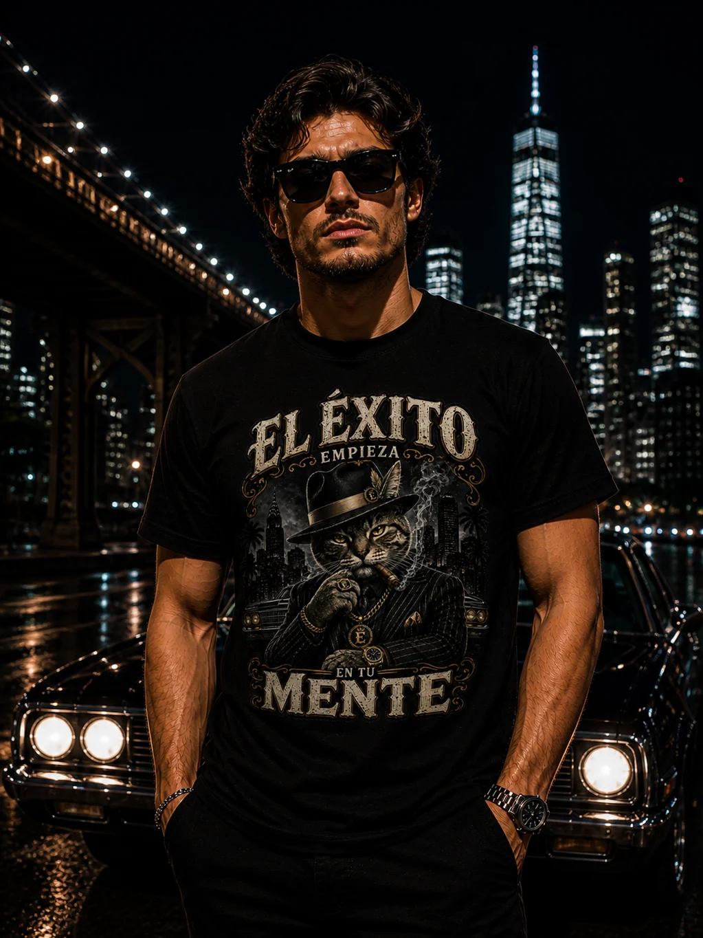 El Éxito Empieza en tu Mente — Vintage T-Shirt Gato product image (2)