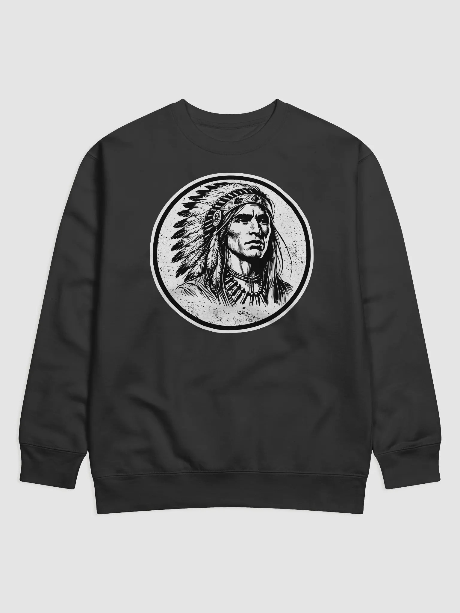 Feathered Headdress Portrait Sweatshirt product image (1)