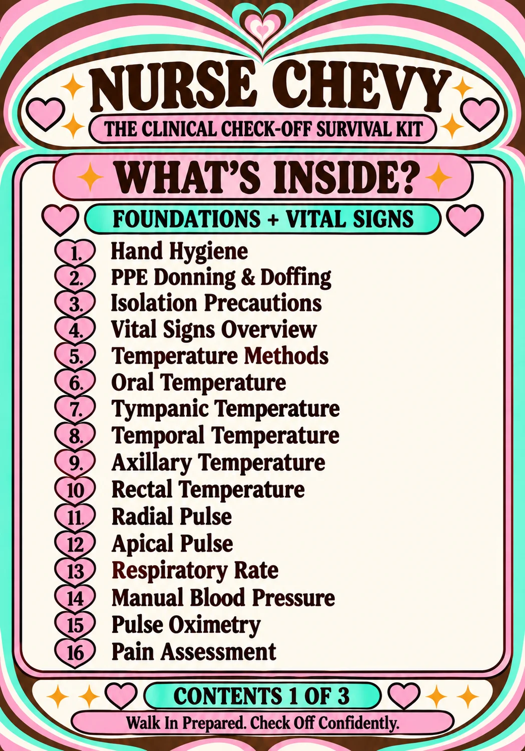 Nursing Skills Check-Off Bundle — Clinical Skills Step-by-Step Guides product image (3)