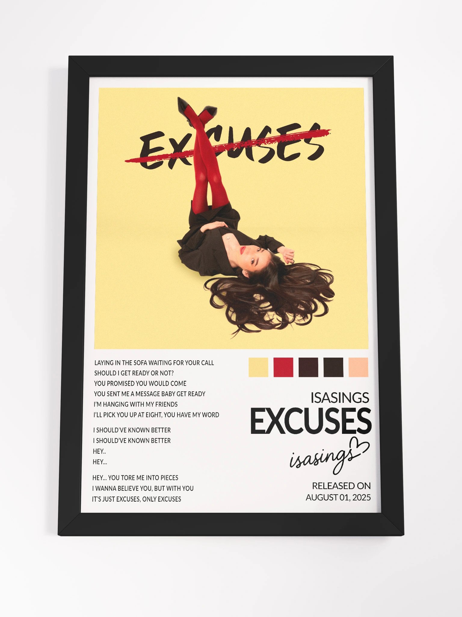 Excuses framed matte poster product image (4)