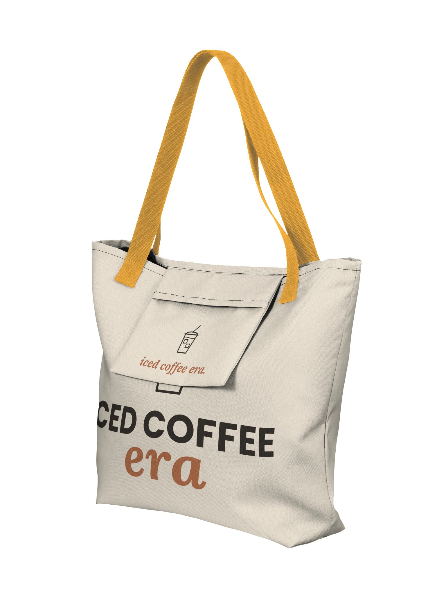 Iced Coffee Era Tote Bag - Coffee Lover Gift | Large Tote with Pocket product image (15)