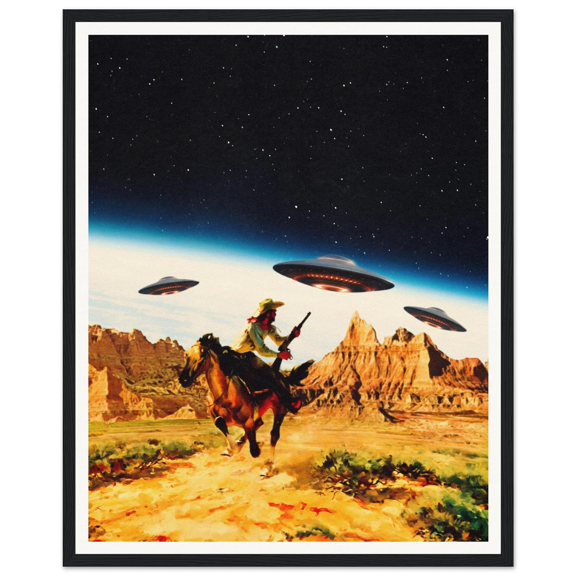 UFO Space Chase Wall Art product image (5)