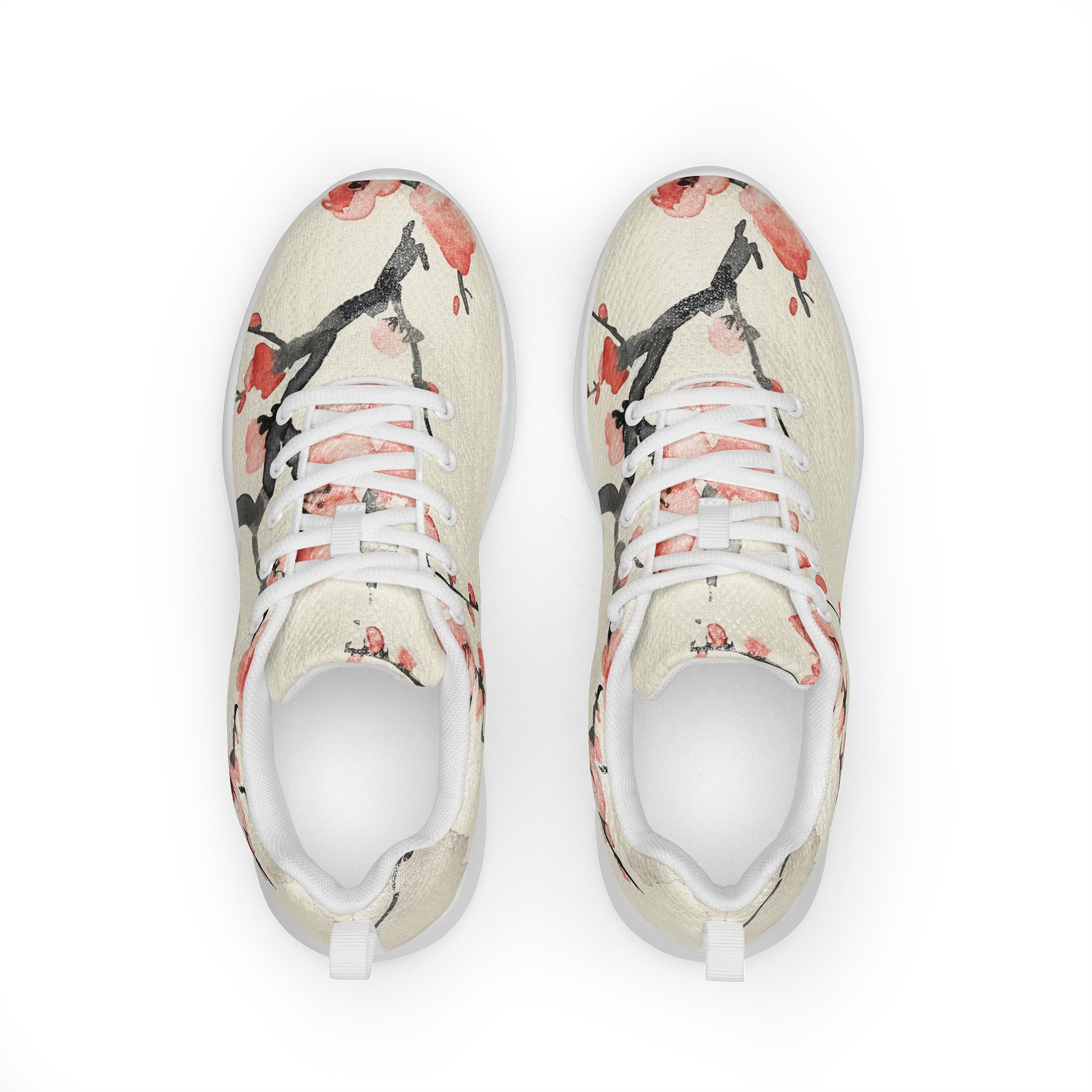 Japanese Cherry Blossom Women's Athletic Shoes | Sakura Floral Sneakers product image (2)