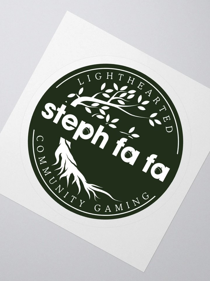 Steph fa fa Lighthearted Logo Kiss Cut Stickers product image (5)