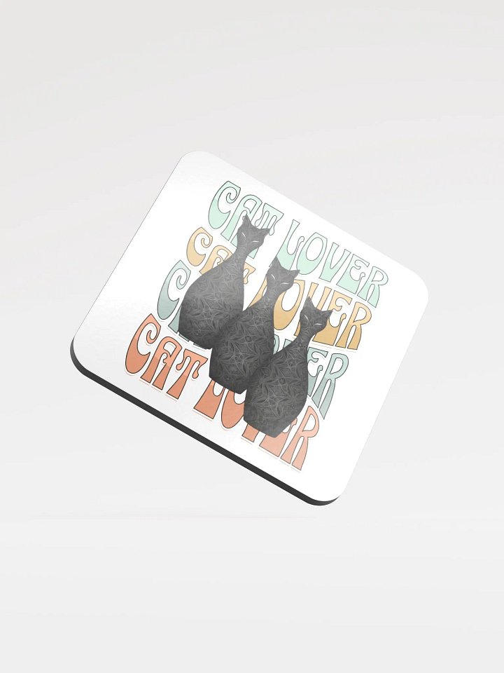 Cat Lover Feline Fantasy Glossed Cork Coaster Set product image (2)