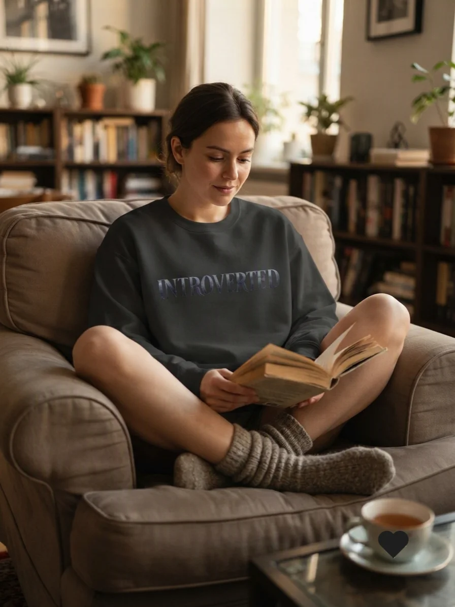 "The Introverted" Premium Cotton Heritage Sweatshirt product image (1)
