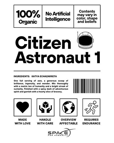 4 YEARS AGO TODAY, OUR FIRST CITIZEN ASTRONAUT, KATYA ECHAZARRETA, CHANGED EVERYTHING

Today, we remember the day, four years...