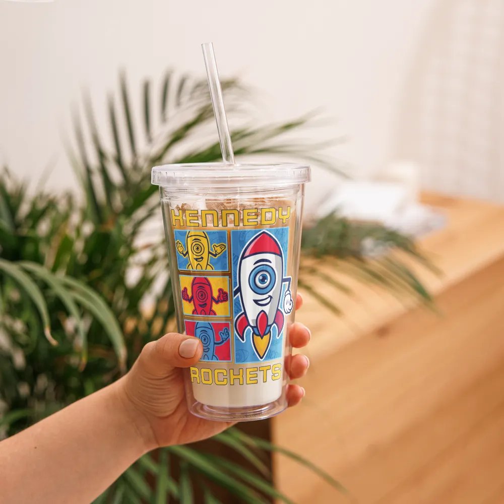 KENNEDY ROCKETS Double Wall Clear Plastic Tumbler (16 oz) product image (11)