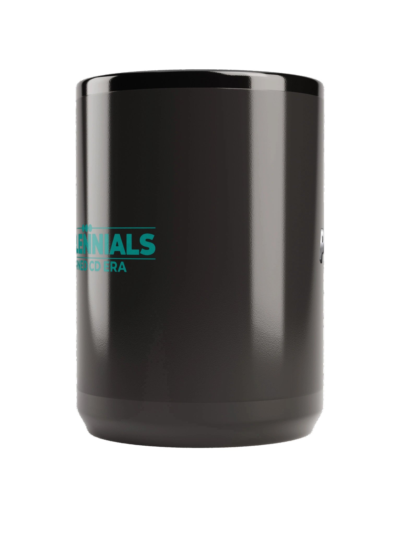 Millennials: Burned CD Era | 15 oz Black Glossy Mug product image (2)