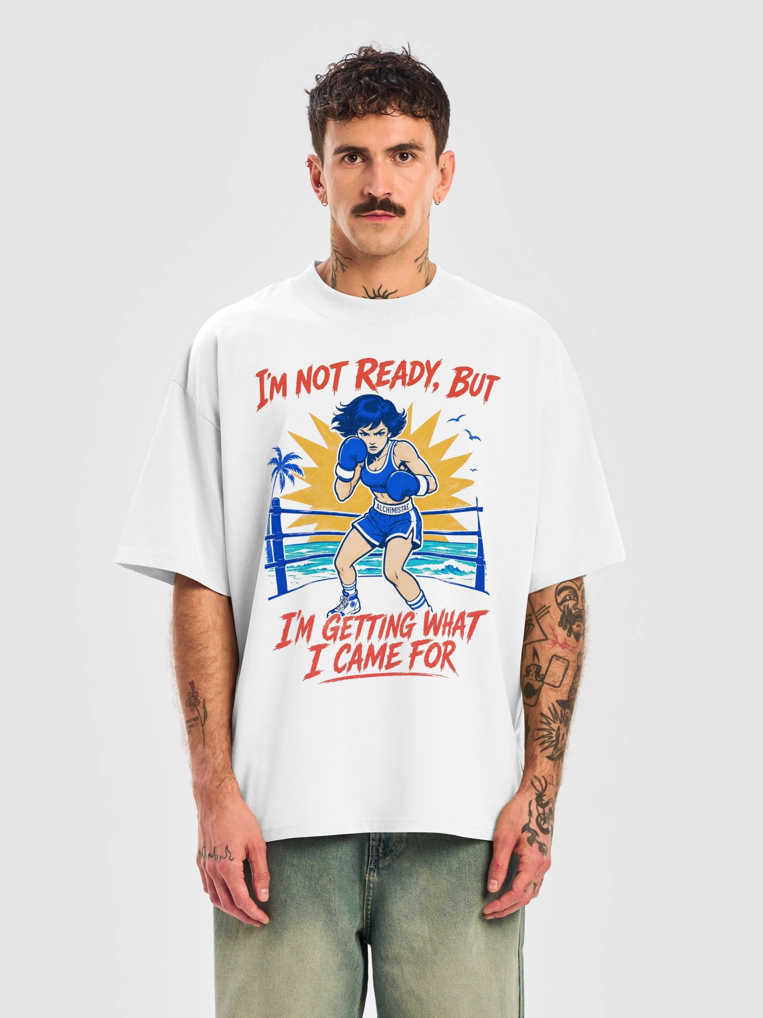 T-Shirt Unisex Oversize Coton Bio Poids Lourd - READY OR NOT product image (4)