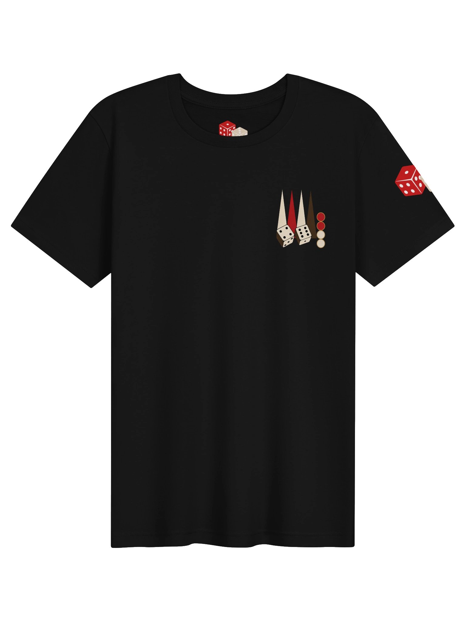 Abstract Dice & Geometric Tee Black product image (1)