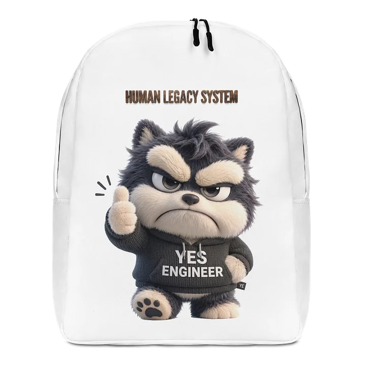 HUMAN LEGACY SYSTEM | AI Infrastructure Meme Backpack for Developers Gift Idea Tech Apparel product image (1)