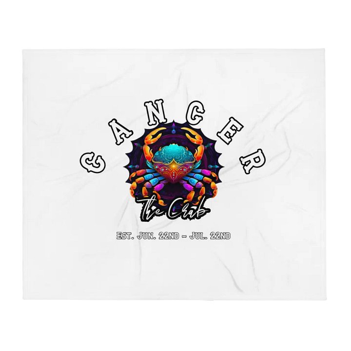 Cancer - Zodiac Throw Blanket product image (1)