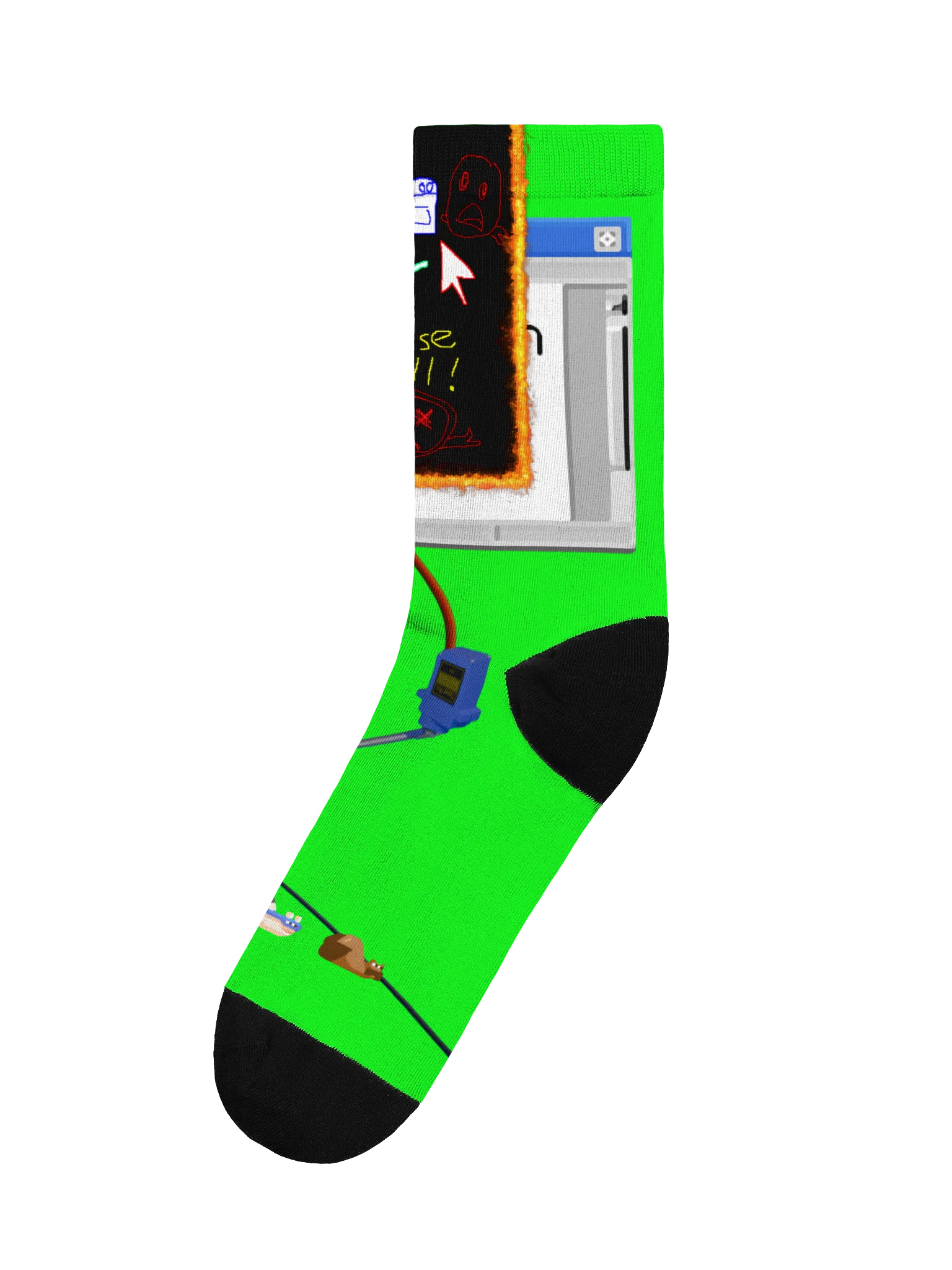 DTTS - Green Collage Socks product image (3)