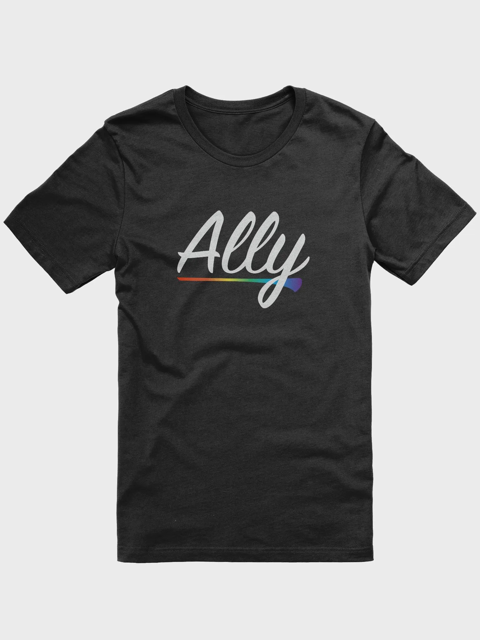Ally Rainbow Pride Swish T-Shirt product image (3)
