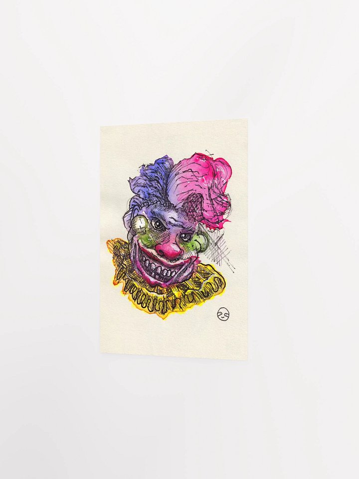 Watercolour Clown Print product image (2)
