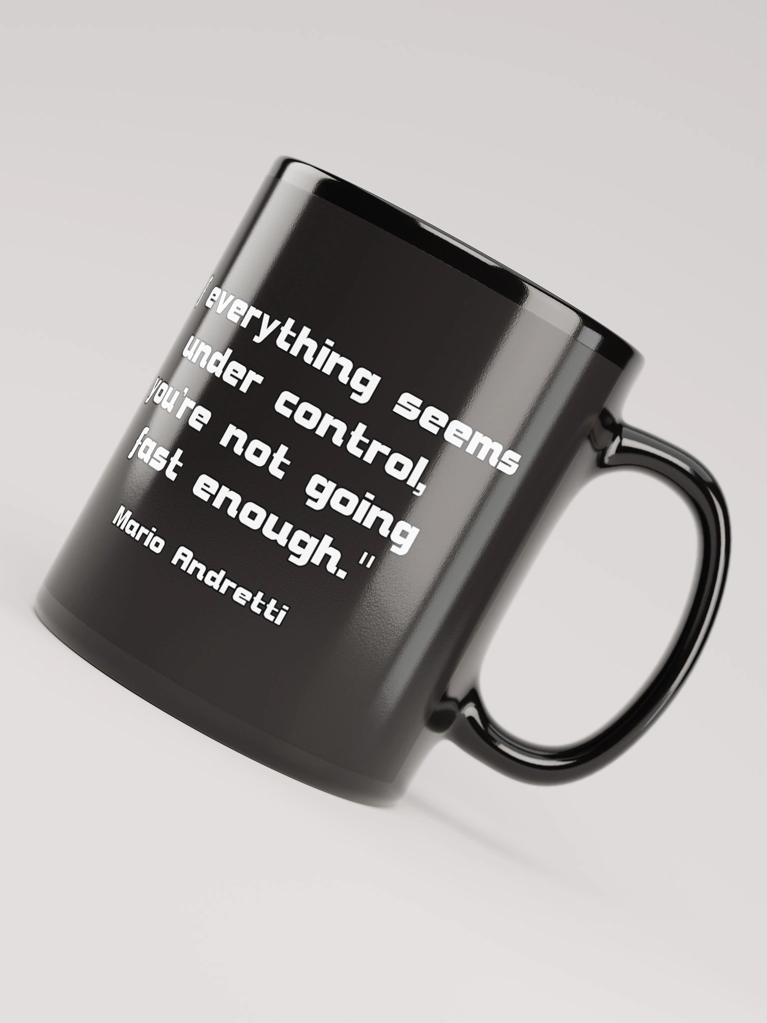 Cool Sheep Black Mug "If everything seems..." product image (6)