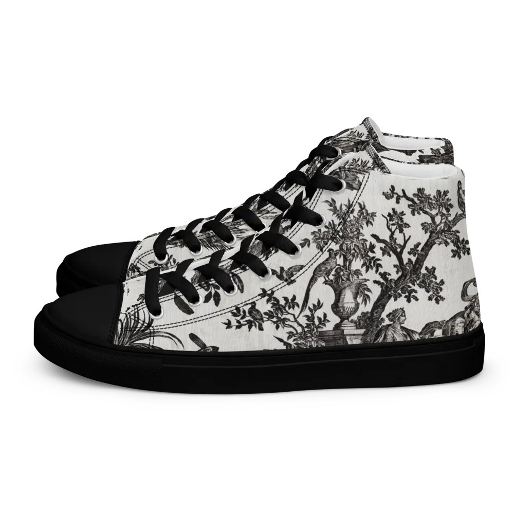 Jean–Baptiste Marie Hüet. Women's Toile High Top Canvas Shoes product image (1)