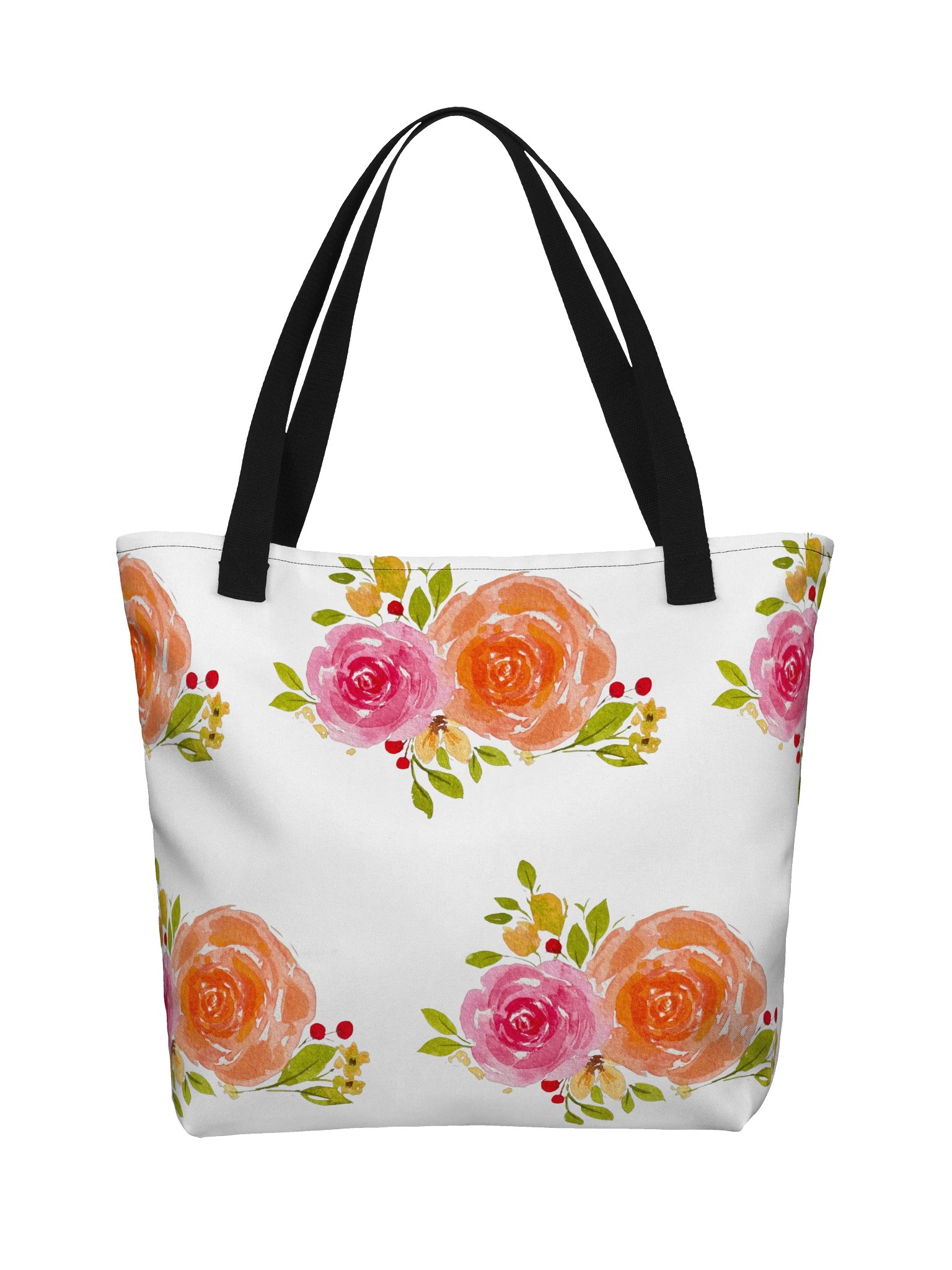 Watercolor Bloom All-Over Print Tote Bag product image (1)