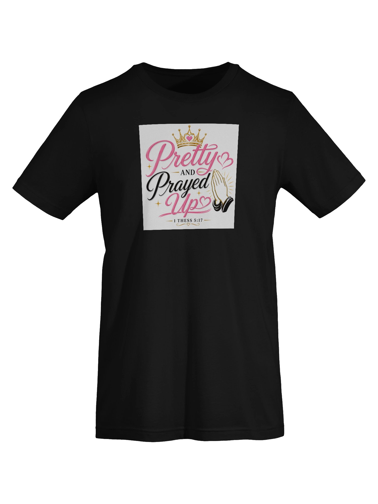 Pretty and Prayed up Cotton Tee product image (5)