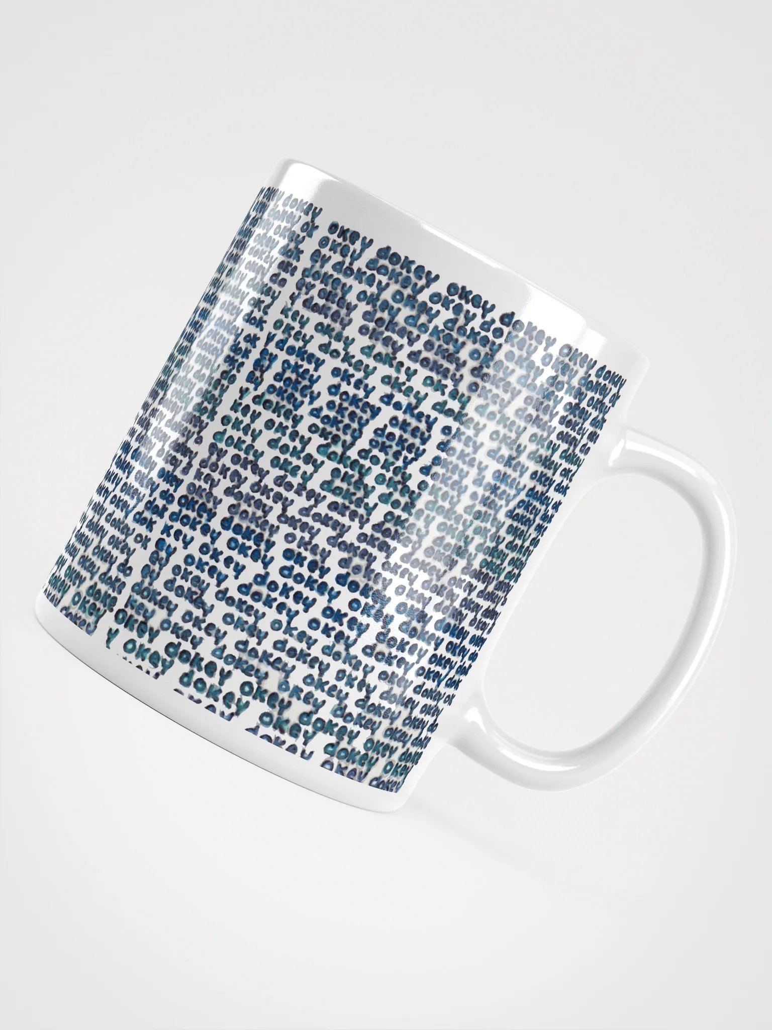 okey dokey White Glossy Mug product image (6)