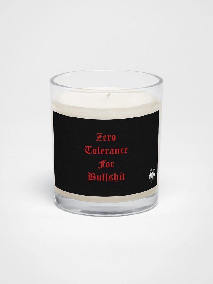"Zero Tolerance" Unscented Candle product image (1)